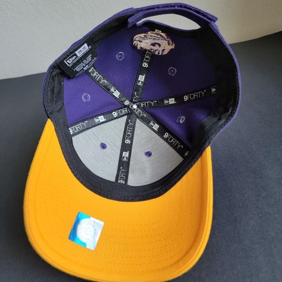 LSU Tigers New Era 9FORTY Adjustable Hat Cap Purple & Gold - Louisiana St 2 Tone - Picture 6 of 8